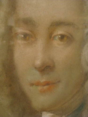 Antiquités - Portrait au pastel de Louis Duval de l'Epinoy