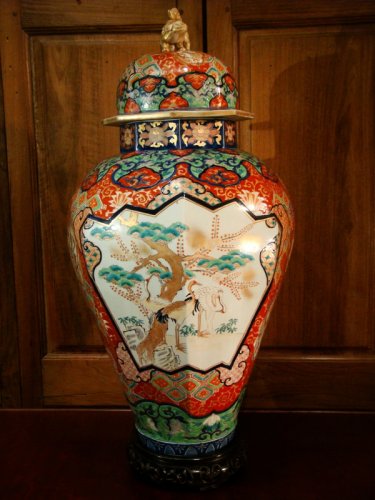 Grande potiche en porcelaine Imari époque XIXe - 