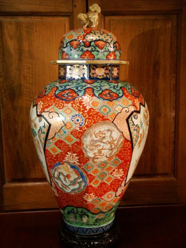  - Grande potiche en porcelaine Imari époque XIXe