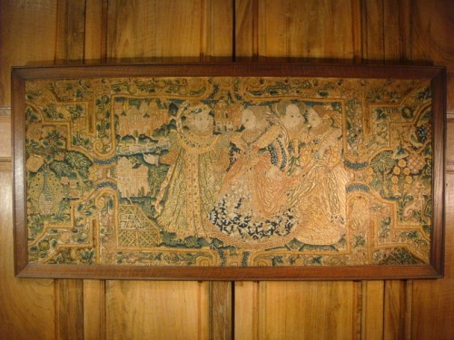 Bandeau de tapisserie Courtine, Angleterre  fin XVIe début XVIIe siècle - Tapisserie & Tapis Style Louis XIII