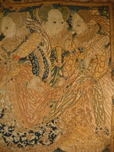 Bandeau de tapisserie Courtine, Angleterre  fin XVIe début XVIIe siècle - Louis XIII