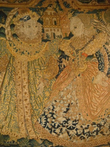 Louis XIII - Bandeau de tapisserie Courtine, Angleterre  fin XVIe début XVIIe siècle