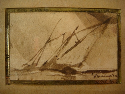 Antiquités - Paire de dessins à la plume - Richard Parkes Bonington  (1802–1828) 