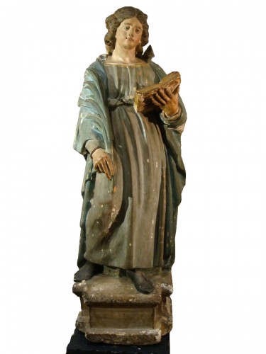 Sculpture de Sainte Catherine d'Alexandrie - Epoque début XVIIIe Siècle