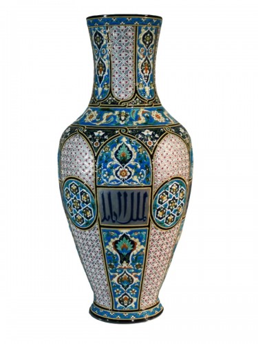 Grand Vase en céramique Inspiration Orientale - Jules Vieillard Bordeaux