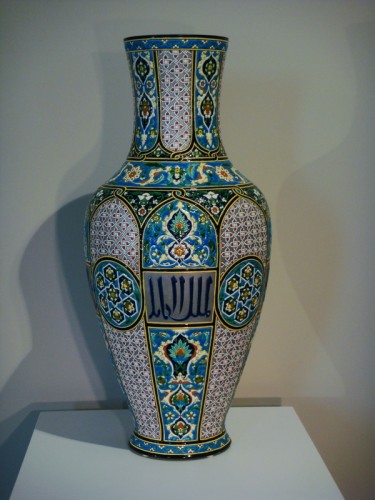 Grand Vase en céramique Inspiration Orientale - Jules Vieillard Bordeaux - Céramiques, Porcelaines Style Napoléon III