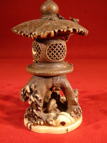 Antiquités - Okimono Toro aux Singes - Epoque Meiji