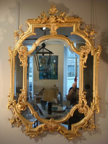Napoléon III - Grand miroir à parclose - Epoque Second Empire
