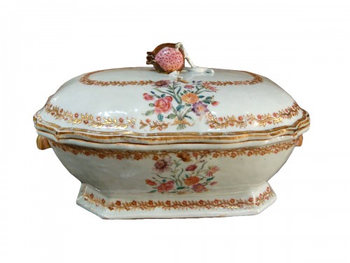 Terrine en porcelaine de la Compagnie des Indes - Epoque XVIIIe