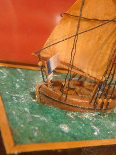 Antiquités - Travail de ponton bateau œuvre de maitrise