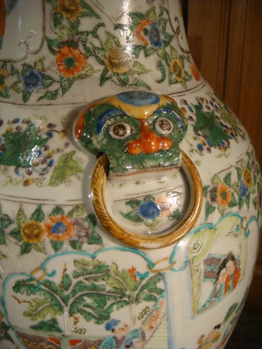  - Vase Lampe en Porcelaine de Chine et Bronze doré