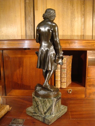 XIXe siècle - Bronze représentant Jean Jacques Rousseau