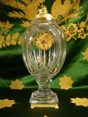 Vase veilleuse en cristal - Epoque Charles X - Objet de décoration Style Restauration - Charles X