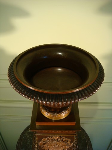 XIXe siècle - Cassolette coupe centre de table en Bronze - Epoque Restauration
