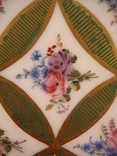 XVIIIe siècle - Paire de Plaques en porcelaine de Sèvres J.B. Tandart Epoque XVIII ème