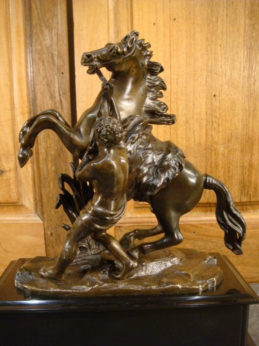 Sculpture Sculpture en Bronze - Paire de chevaux cabrés en bronze - Chevaux de Marly