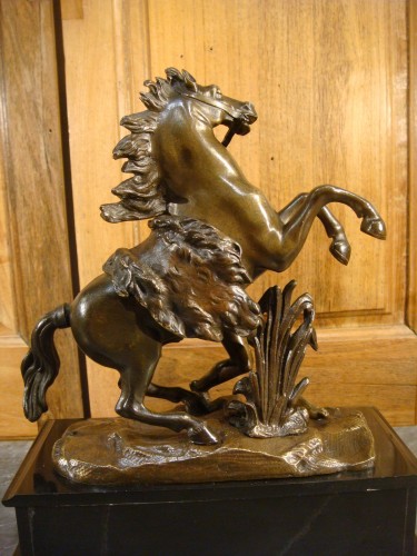 Paire de chevaux cabrés en bronze - Chevaux de Marly - Napoléon III