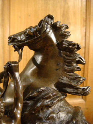 Napoléon III - Paire de chevaux cabrés en bronze - Chevaux de Marly