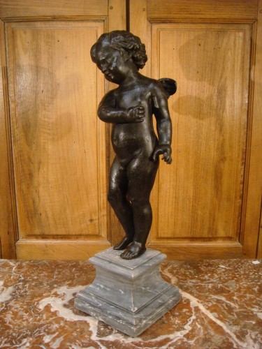 Amour de Fontaine en plomb - Epoque XVIIIe - Antiquaires Balzeau & Brion