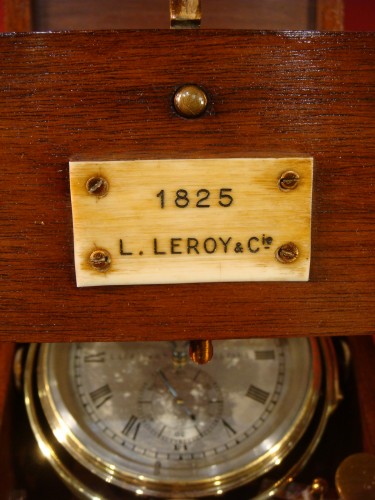 Antiquités - Marine chronometer L. Leroy &amp; Cie