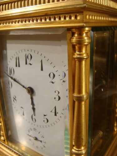 Pendulette de voyage en bronze doré - Napoléon III
