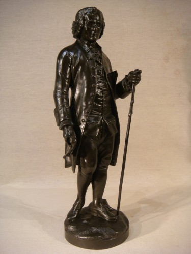 Bronze représentant Jean Jacques Rousseau