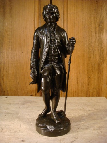 Bronze représentant Jean Jacques Rousseau - Antiquaires Balzeau & Brion