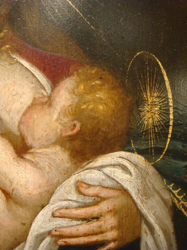  - Vierge allaitant à l'Enfant - Epoque XVIIe