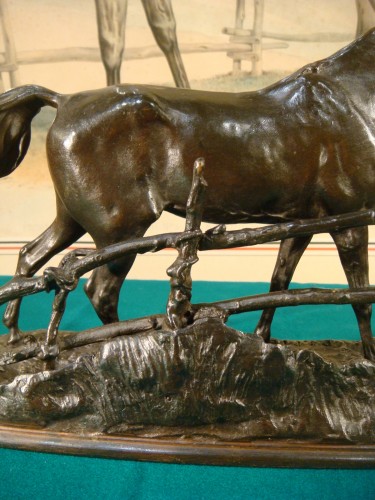 Horse at the gate - Pierre Jules Mène (1810-1879) - 