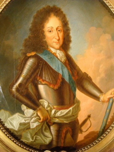 Tableaux et dessins Tableaux XVIIIe siècle - Portrait du Maréchal de Luxembourg en Armure