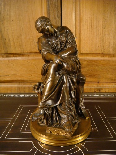 Jeune femme à l'Antique assoupie - Pierre Jules Cavelier (1814 – 1894) - Antiquaires Balzeau & Brion