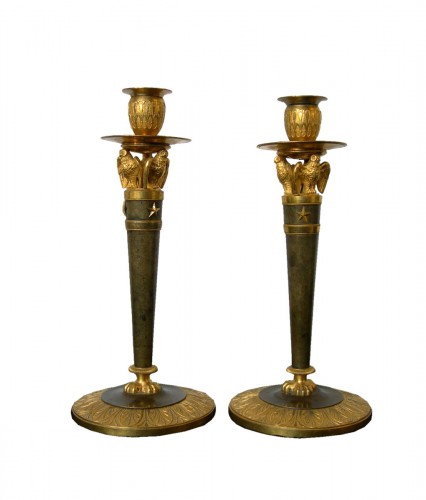 Consulate Candlesticks by Claude Galle