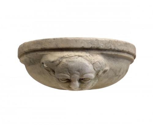 Carrara Marble Holy Water Font