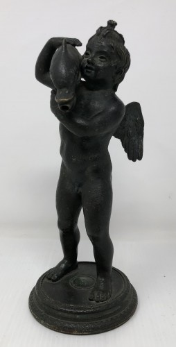 Putto avec un Dauphin - Antiques Prové