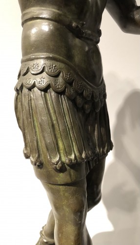 Guerrier romain en bronze - 