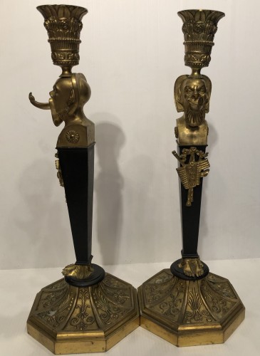 Lighting  - Pair of Russian Candlesticks