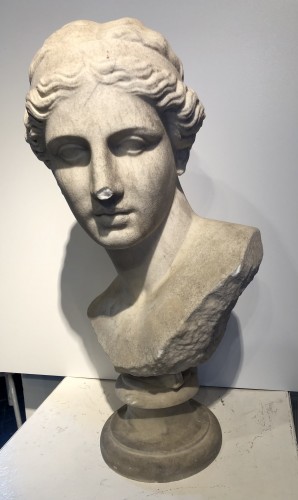 Buste en marbre vers 1800 Cesi Juno - Sculpture Style Empire