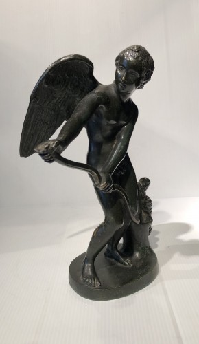 Cupidon tendant son arc - Sculpture Style Directoire
