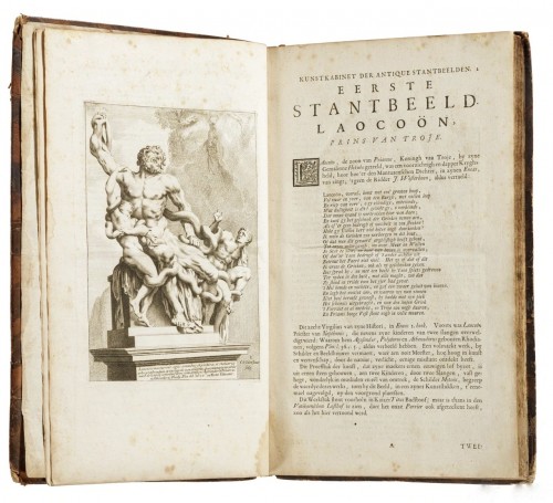 Engravings & Prints  - &quot;KUNSTKABINET&quot; containing 100 engravings of sculptures in Ancient Rome