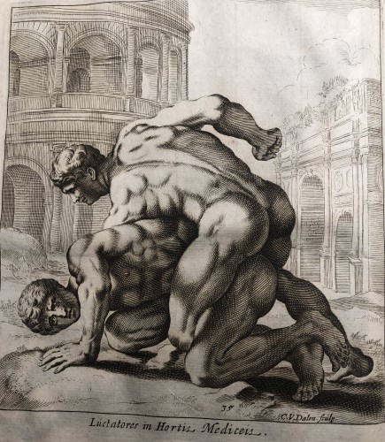 18th century - &quot;KUNSTKABINET&quot; containing 100 engravings of sculptures in Ancient Rome
