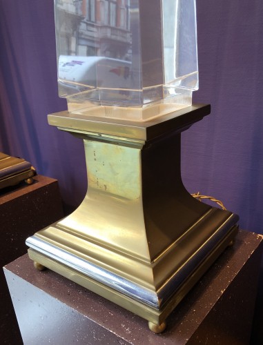 20th century - Pair of design obelisks Maison Jansen .