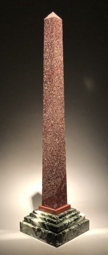 18th century - Egyptian Porhyry Obelisk circa 1780