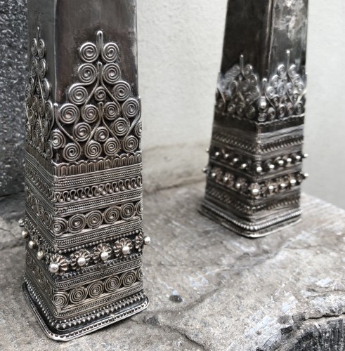 Antique Hmong Silver Hairpins Laos - 