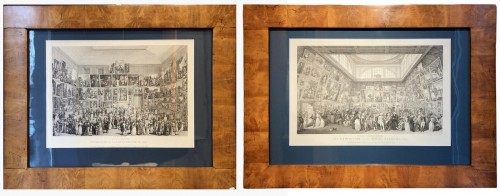 Paire d'estampes vers 1787