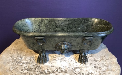 Decorative Objects  - A Serpentino Grand Tour Model of an Antique Bath