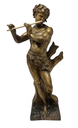 Bacchant en bois
