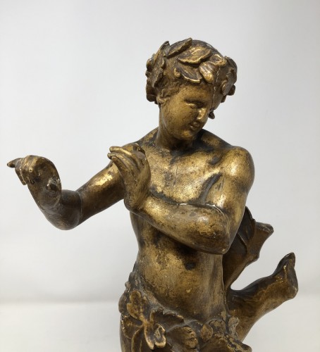Bacchant en bois - 