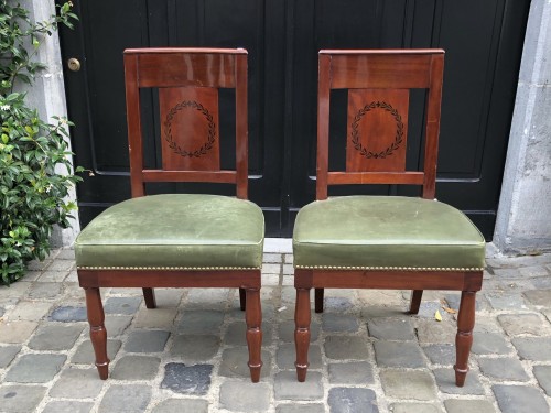 Pair of Chairs Stamped JACOB - Seating Style Empire