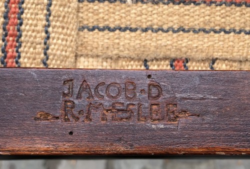 XIXe siècle - Paire de chaises Empire estampillées JACOB D , R MESLEE