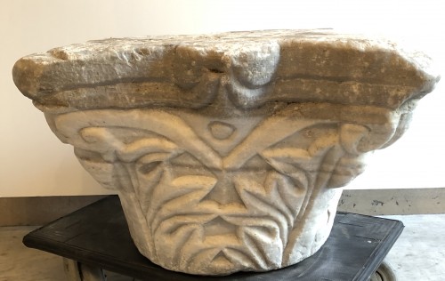 Marble Corinthian Capital, Roman Empire 4th Century CE - Ancient Art Style 